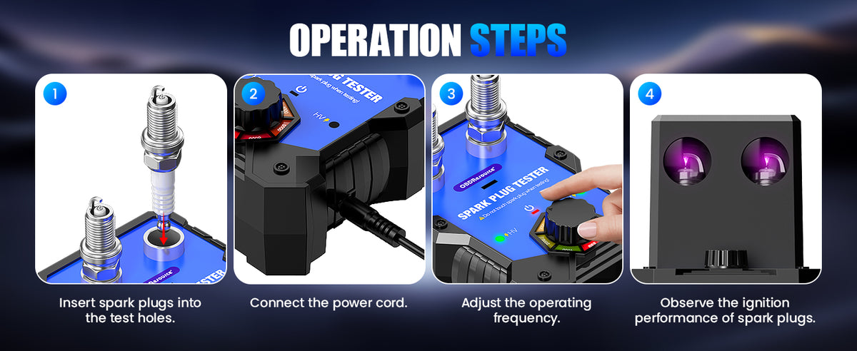 ST200 Dual Spark Plug Tester with Magnifier