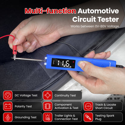 OBDResource CP10 Power Circuit Probe 6V 30V - Professional Automotive Circuit Tester with OLED Display & Component Activation Tool for Cars & Trucks - OBDResource USA