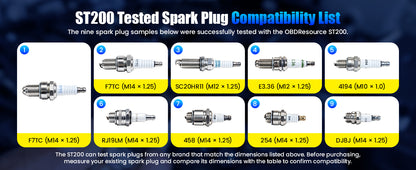 ST200 Dual Spark Plug Tester with Magnifier