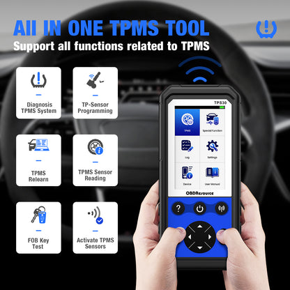 OBDResource TPS30 TPMS Relearn & Programming Tool Kit with 4 Programmable Sensors – Universal TPMS Reset, Sensor Activation & ID Write (315/433 MHz) - OBDResource USA