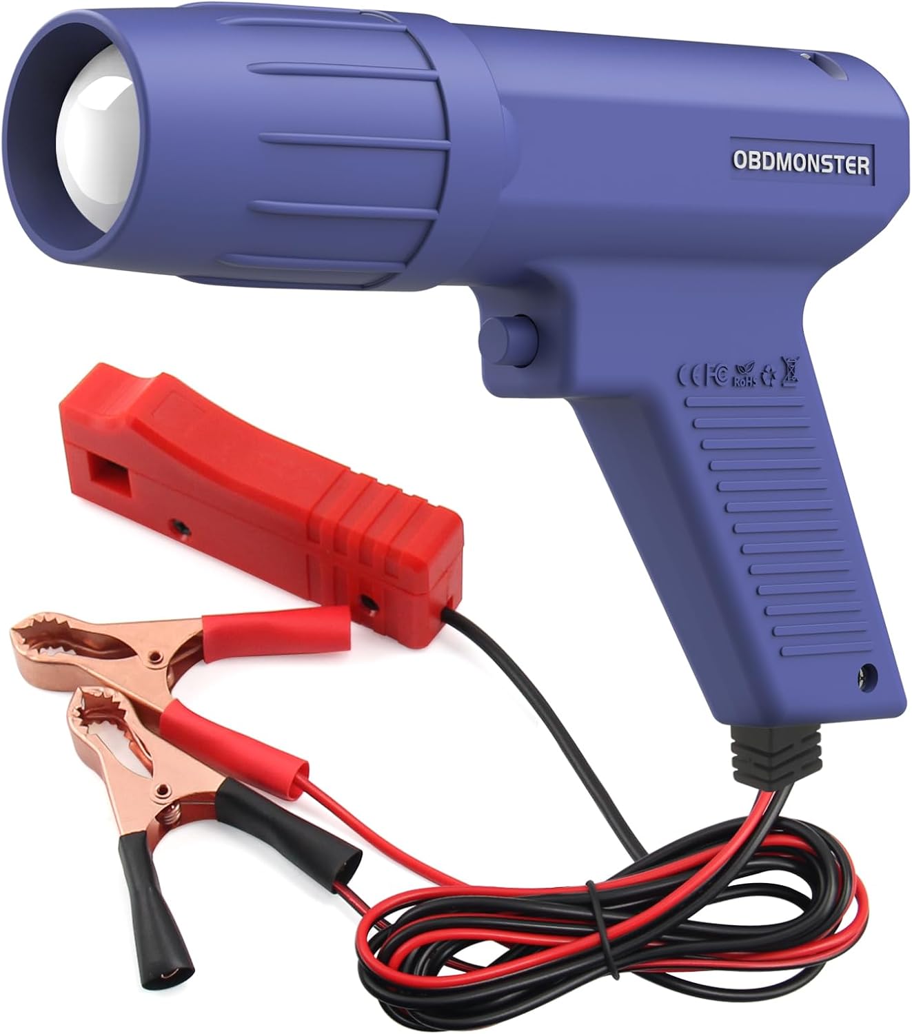 OBDResource N124 professional ignition timing light with 12V inductive strobe lamp for cars, motorcycles, and marine engines.