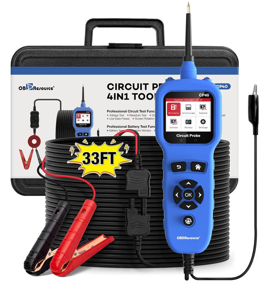 OBDResource CP40 4-in-1 Automotive Circuit Probe & Oscilloscope Multimeter 12V/24V Vehicle Electrical Diagnostic Tool