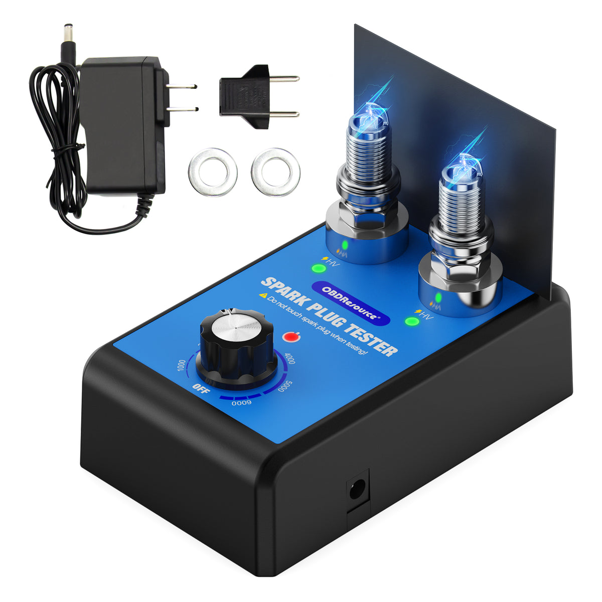 OBDResource ST100 Pro Spark Plug Tester – Professional Dual-Plug Ignition Diagnostic Tool with Wide Voltage Input - OBDResource USA