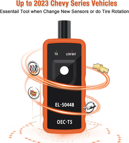 OBDResource EL50448 Elite TPMS Relearn Tool for GM Vehicles – Tire Pressure Sensor Activation & Reset Tool (315MHz / 433MHz) - OBDResource USA