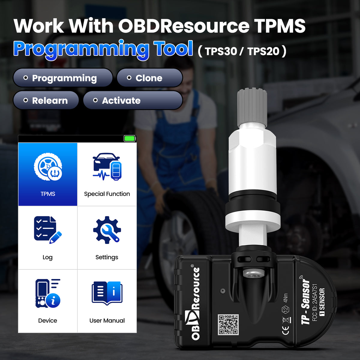 OBDResource TP-Sensor 315MHz 433MHz 2 In 1