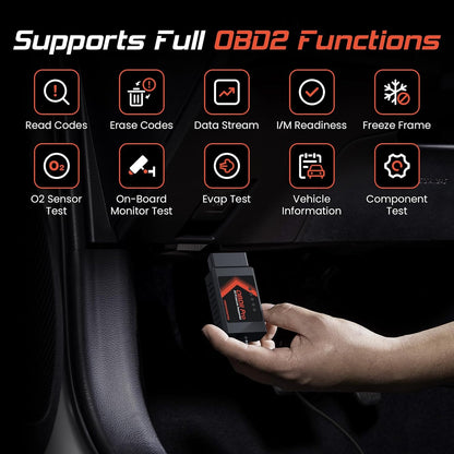 OBDResource ELM327 USB OBD2 Scanner for FORScan with MS-CAN and HS-CAN auto switch, showing the device and connectors.