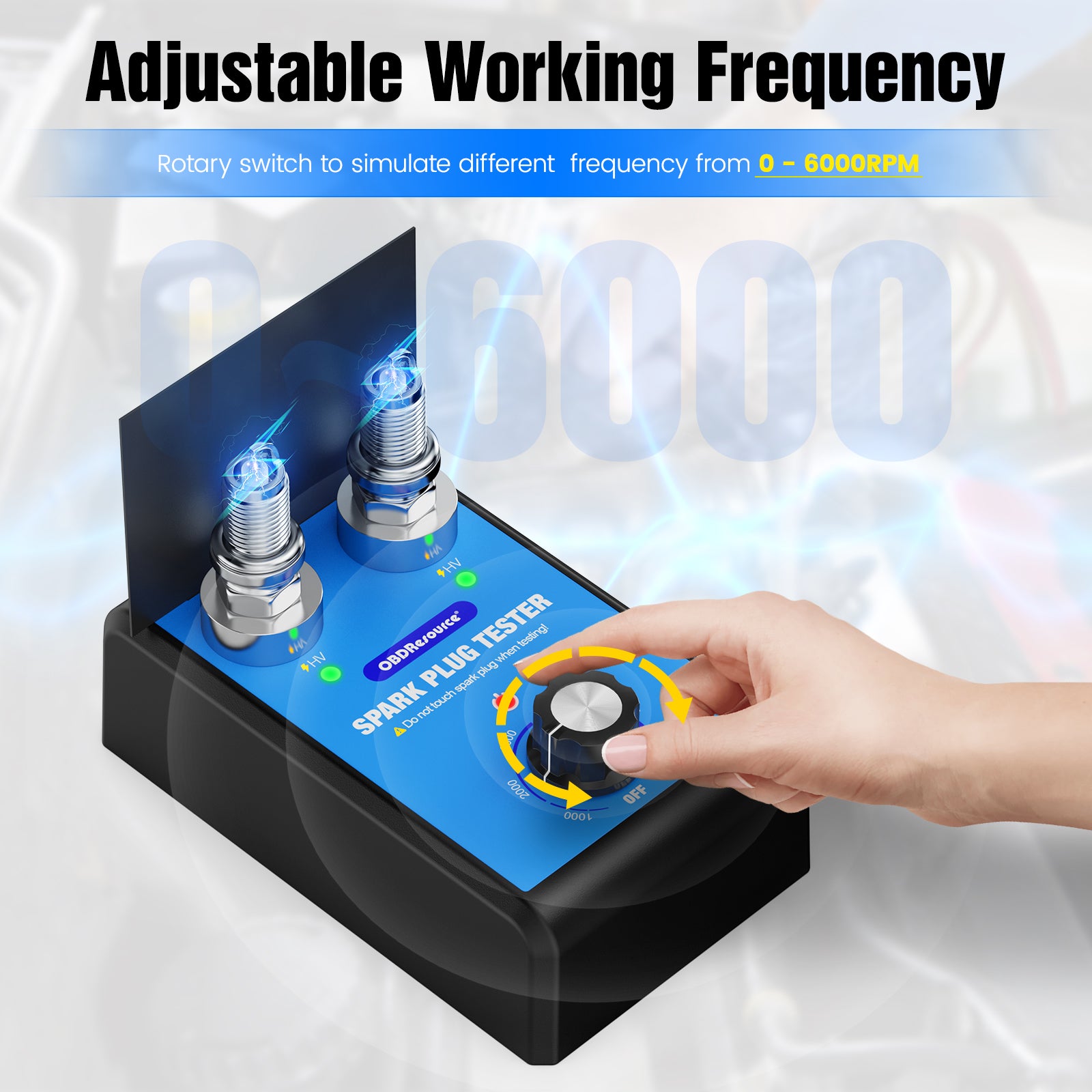 OBDResource ST100 Pro Spark Plug Tester – Professional Dual-Plug Ignition Diagnostic Tool with Wide Voltage Input - OBDResource USA