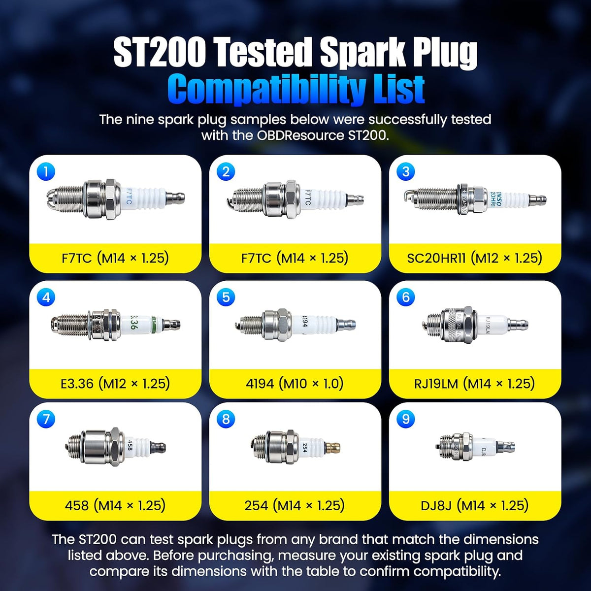 ST200 Dual Spark Plug Tester with Magnifier