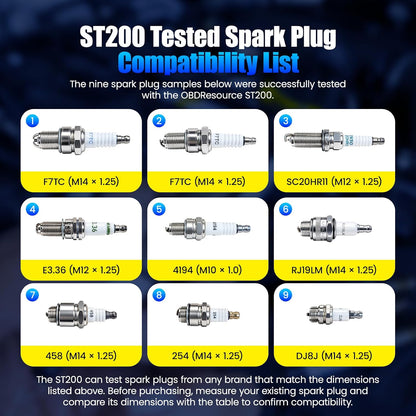 ST200 Dual Spark Plug Tester with Magnifier