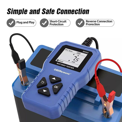 OBDResource BM550 Professional 6V 12V 24V Battery Tester - 100-2000 CCA Analyzer for Cars, Trucks & Motorcycles - OBDResource USA