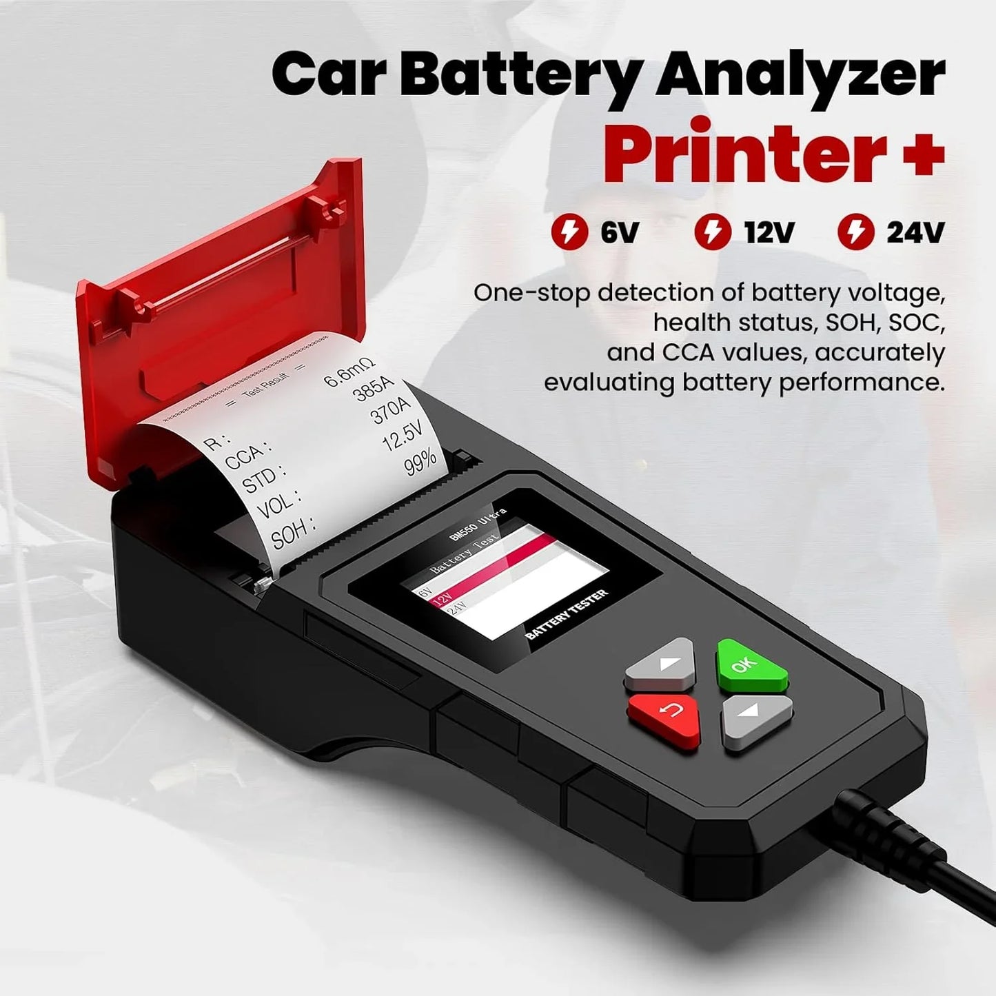 OBDResource BM550 Ultra Super Battery Tester with Printer Function