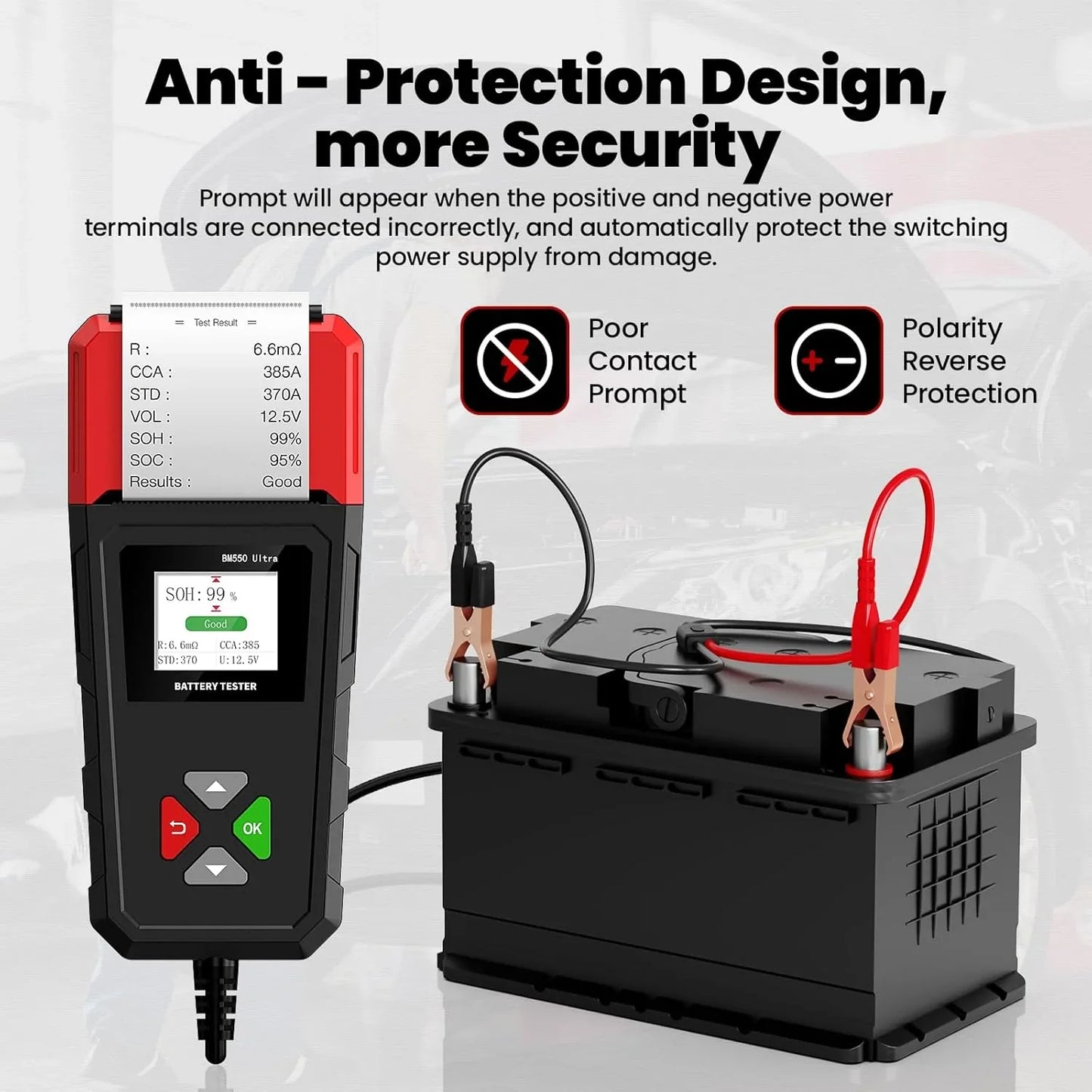 OBDResource BM550 Ultra Super Battery Tester with Printer Function