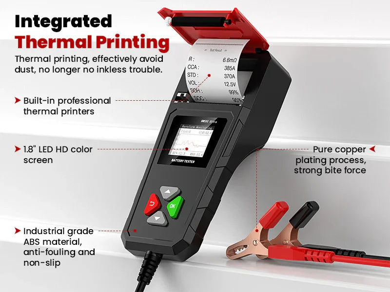 OBDResource BM550 Ultra Super Battery Tester with Printer Function