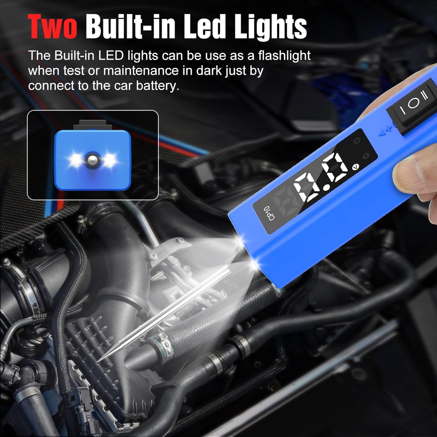 OBDResource CP10 Power Probe 6V 30V - Professional Automotive Circuit Tester with OLED Display & Component Activation Tool for Cars & Trucks