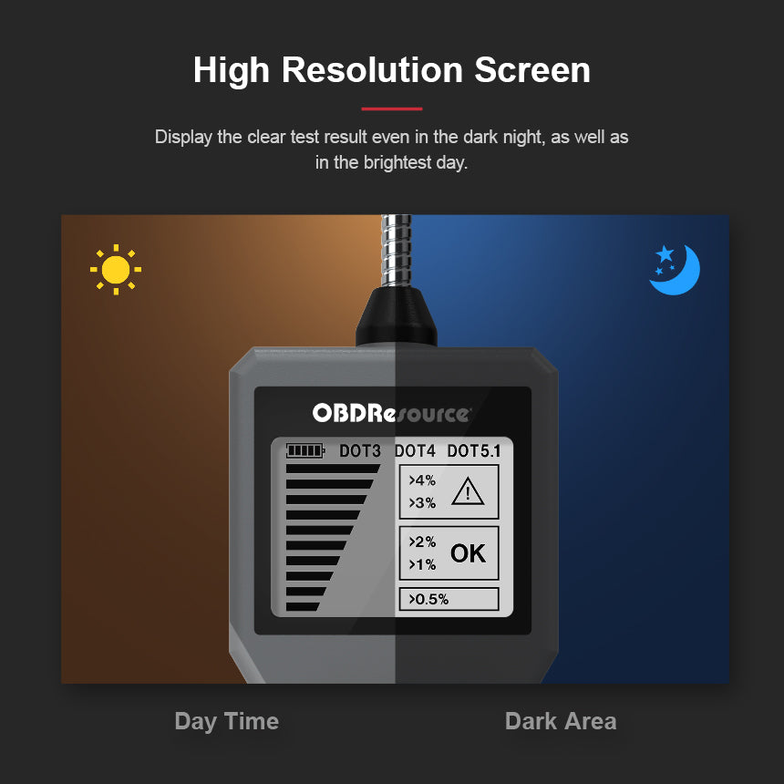 OBDResource BF200 Brake Fluid Tester with Screen Display
