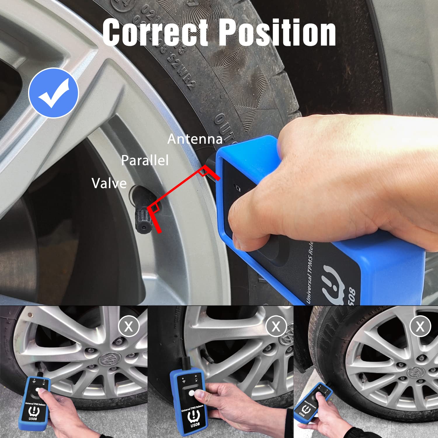OBDResource U508 Universal TPMS Relearn Tool – 315/433 MHz Tire Pressure Sensor Activation & Reset Tool for Jeep, Chrysler, Ford, Dodge Vehicles - OBDResource USA