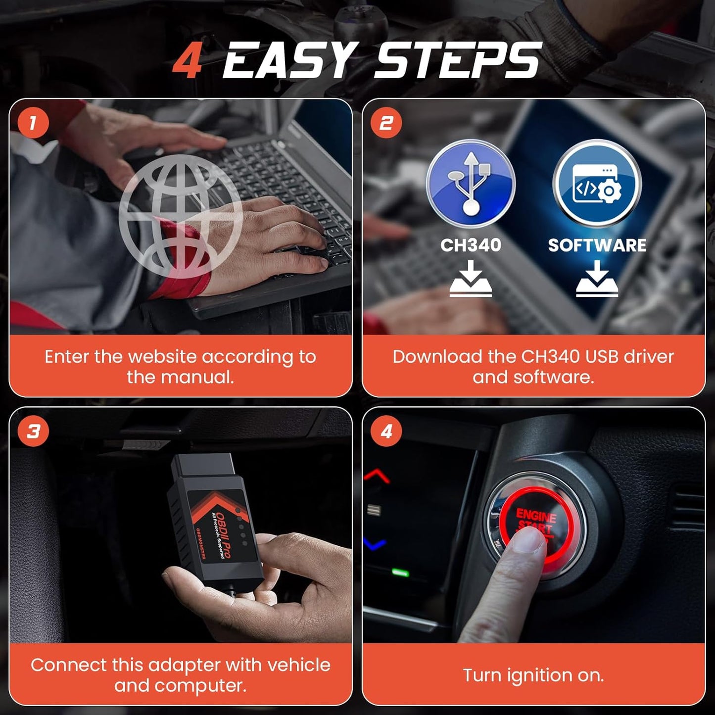 OBDResource ELM327 USB OBD2 Adapter for FORScan MS-CAN HS-CAN Auto Switch