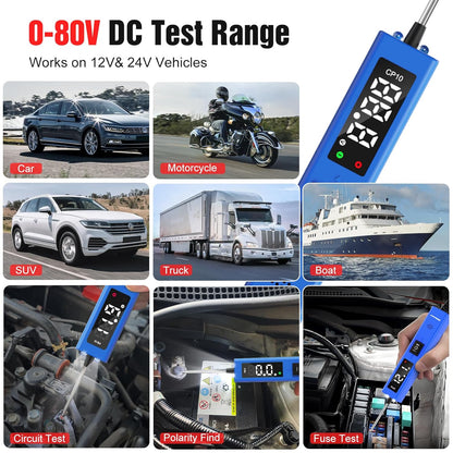 OBDResource CP10 Power Circuit Probe 6V 30V - Professional Automotive Circuit Tester with OLED Display & Component Activation Tool for Cars & Trucks - OBDResource USA