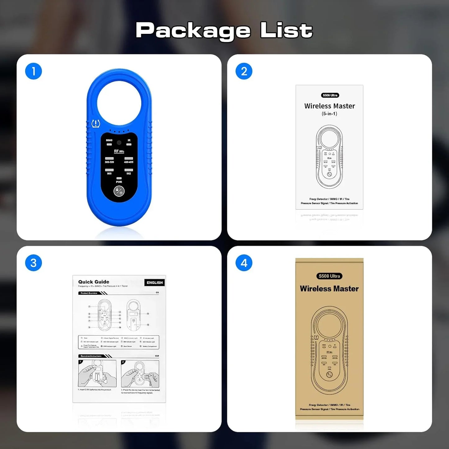 OBDResource Super EL50448 Ultra TPMS Relearn Tool Universal Frequency Detector 4-in-1