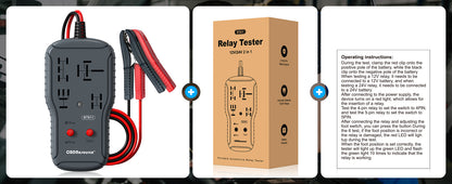 OBDResource RT911 Professional 12V/24V Automotive Relay Tester – Fast Relay Function Check & LED Indicator Diagnostic Tool - OBDResource USA