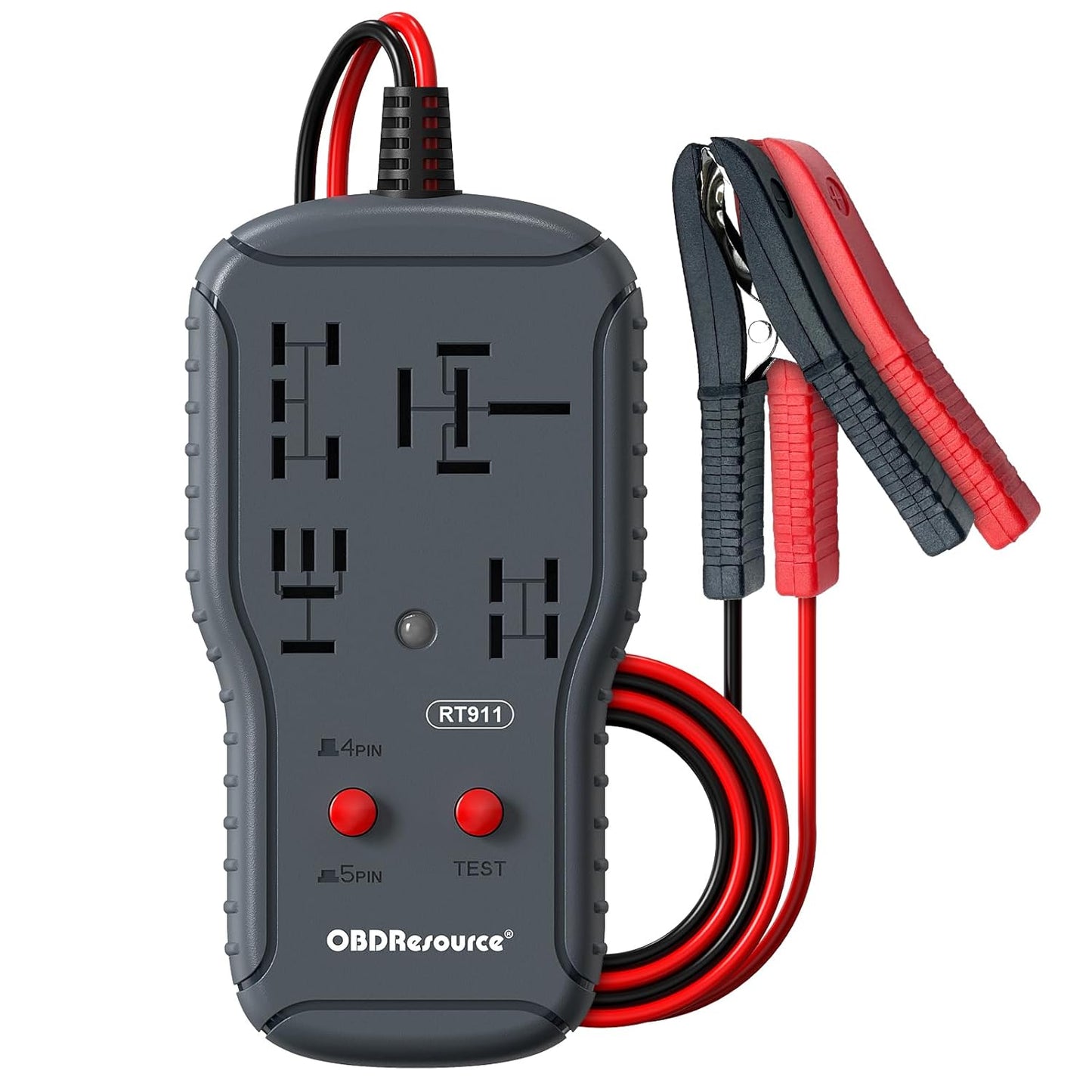 OBDResource RT911 Professional 12V/24V Automotive Relay Tester – Fast Relay Function Check & LED Indicator Diagnostic Tool