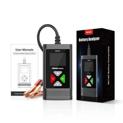OBDResource BM560 Pro 6V 12V Battery Tester - 1.8" HD Color Screen Analyzer with Real-time Waveform & One-Click Screenshot - OBDResource USA