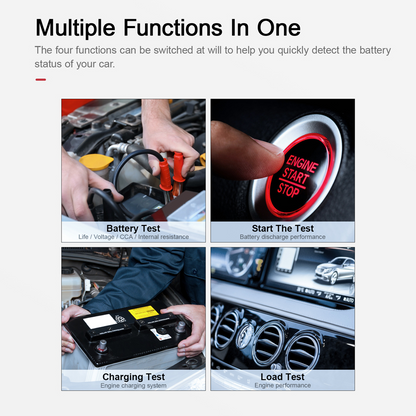 OBDResource BM520 Car Battery Tester 6V 12V 24V - Professional Automotive Battery Analyzer with Non-Polarity Connection & 2.4" HD Color Screen - OBDResource USA