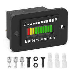 OBDResource BM210 Battery Monitor 12v 24v 36v 48v 60v 72v Adjustable Fit Golf Cars - OBDResource USA