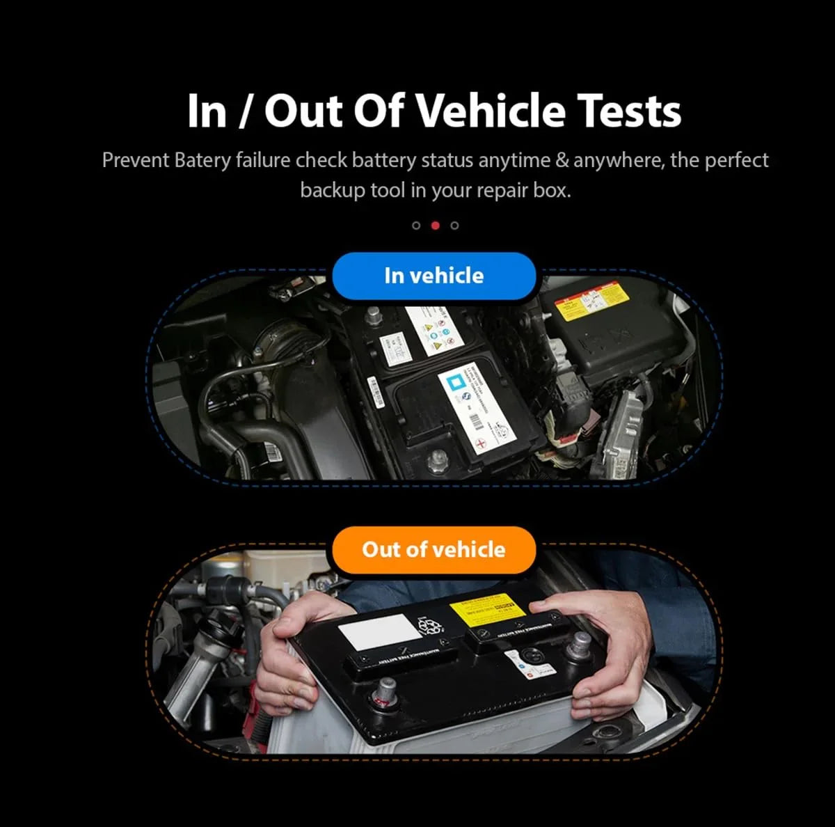 OBDResource BM580 Flagship 6V 12V Battery Tester - 2.4" Color Screen Analyzer with Waveform Storage & Playback, Professional Cranking/Charging System Diagnostic Tool