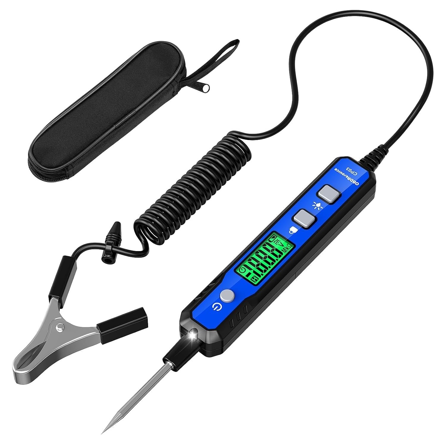 OBDResource CP03 Automotive Circuit Probe Tester, Smart Digital Voltage & Continuity Tester for 12V/24V Car Electrical Diagnostics - OBDResource USA