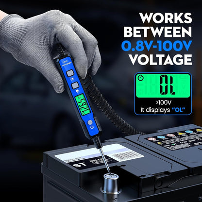 OBDResource CP03 Automotive Circuit Probe Tester, Smart Digital Voltage & Continuity Tester for 12V/24V Car Electrical Diagnostics - OBDResource USA