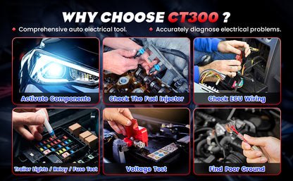 OBDResource CP30 Automotive Circuit Probe 12V/24V Heavy Duty Electrical Diagnostic & Short/Open Detection Tester - OBDResource USA