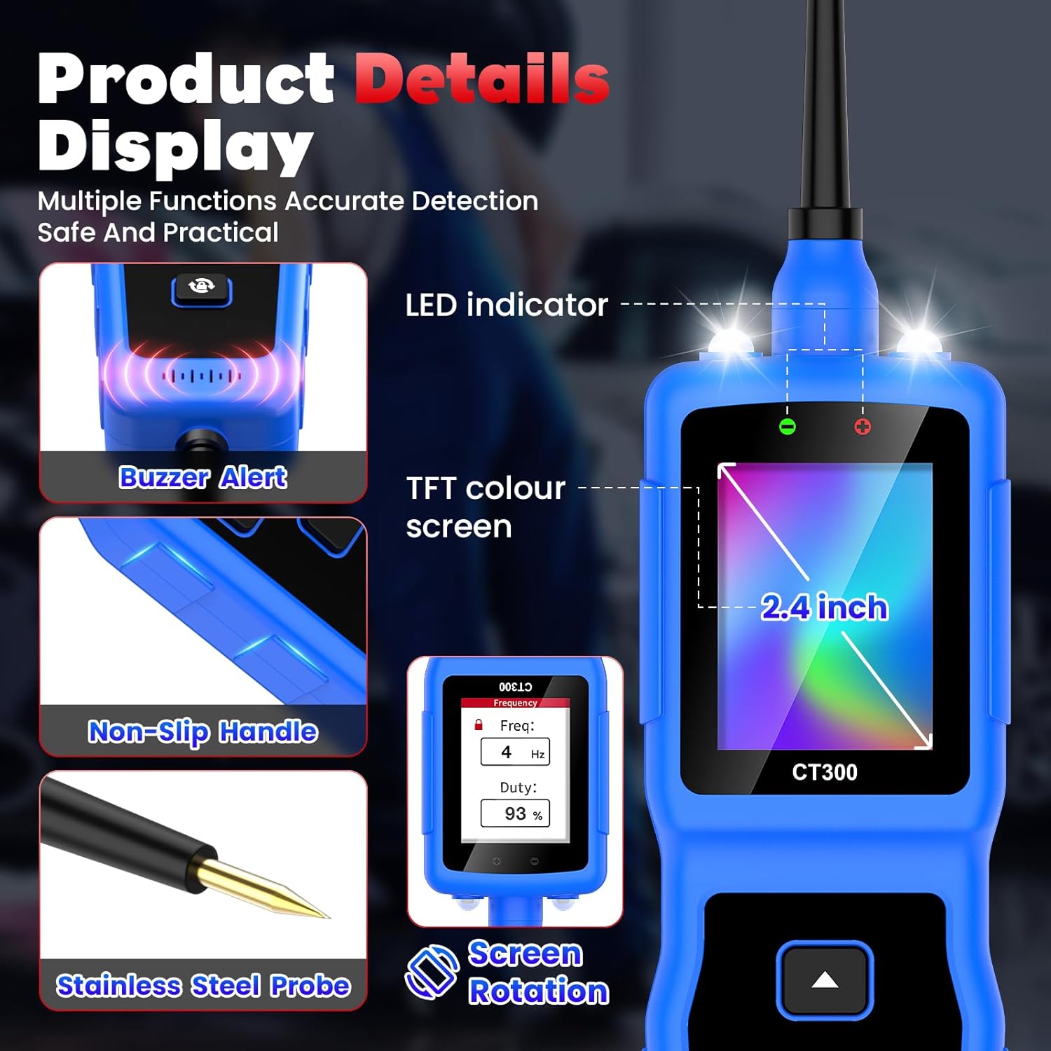 OBDResource CP30 Automotive Circuit Probe 12V/24V Heavy Duty Electrical Diagnostic & Short/Open Detection Tester - OBDResource USA