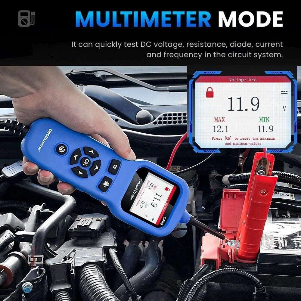 OBDResource CP40 4-in-1 Automotive Circuit Probe & Oscilloscope Multimeter 12V/24V Vehicle Electrical Diagnostic Tool