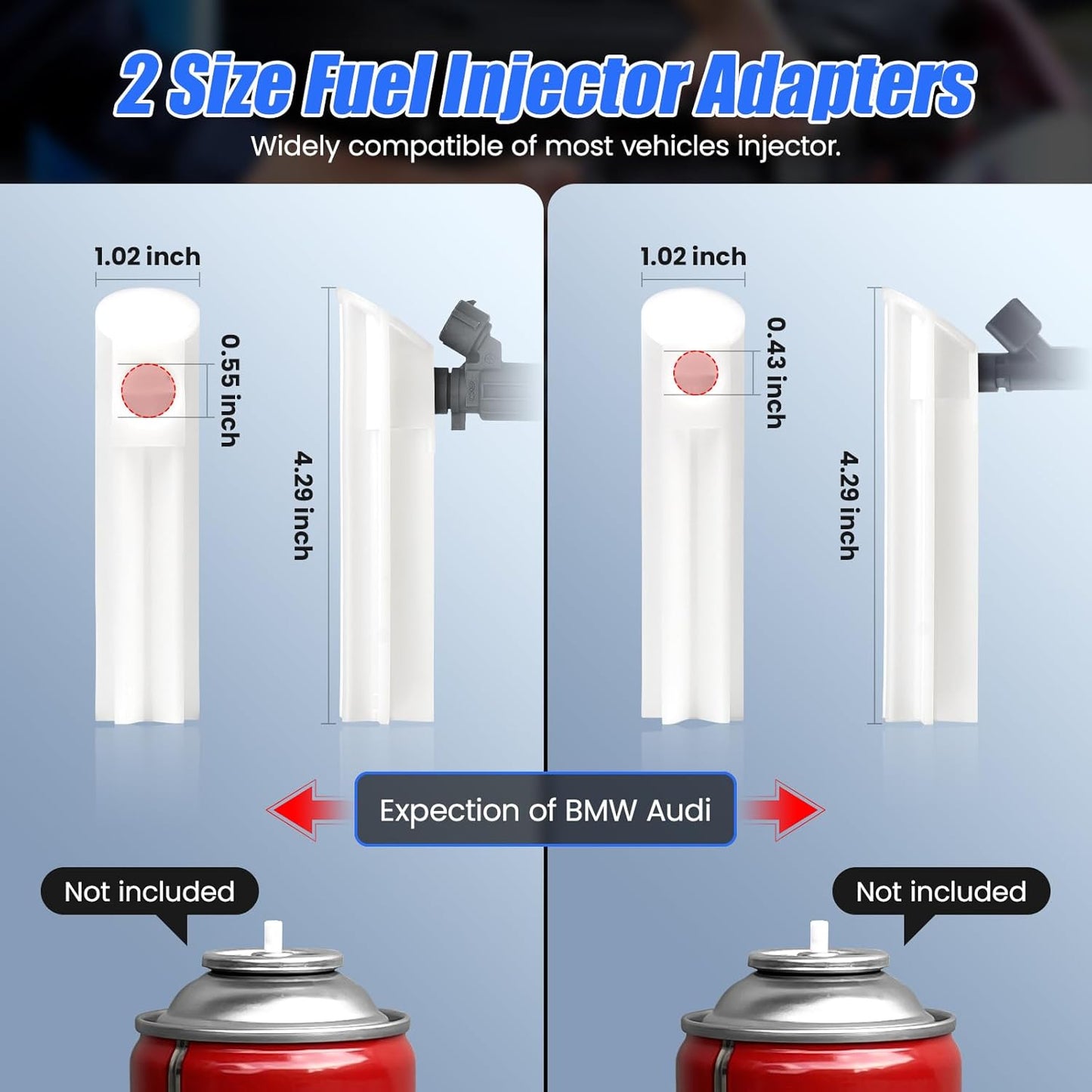 OBDResource Automotive Fuel Injector Tester & Adapter Kit – 5V/12V Pulse Injector Diagnostic Tool with LED Display & 10 Adjustable Pulse Modes - OBDResource USA