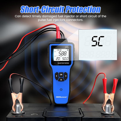 OBDResource Automotive Fuel Injector Tester & Adapter Kit – 5V/12V Pulse Injector Diagnostic Tool with LED Display & 10 Adjustable Pulse Modes - OBDResource USA