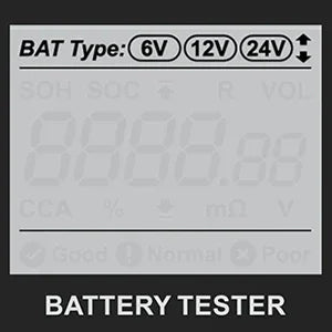 OBDResource BM550 Professional 6V 12V 24V Battery Tester - 100-2000 CCA Analyzer for Cars, Trucks & Motorcycles