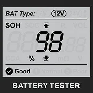OBDResource BM550 Professional 6V 12V 24V Battery Tester - 100-2000 CCA Analyzer for Cars, Trucks & Motorcycles