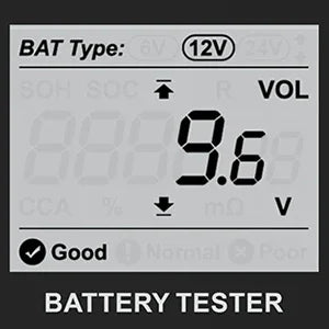 OBDResource BM550 Professional 6V 12V 24V Battery Tester - 100-2000 CCA Analyzer for Cars, Trucks & Motorcycles