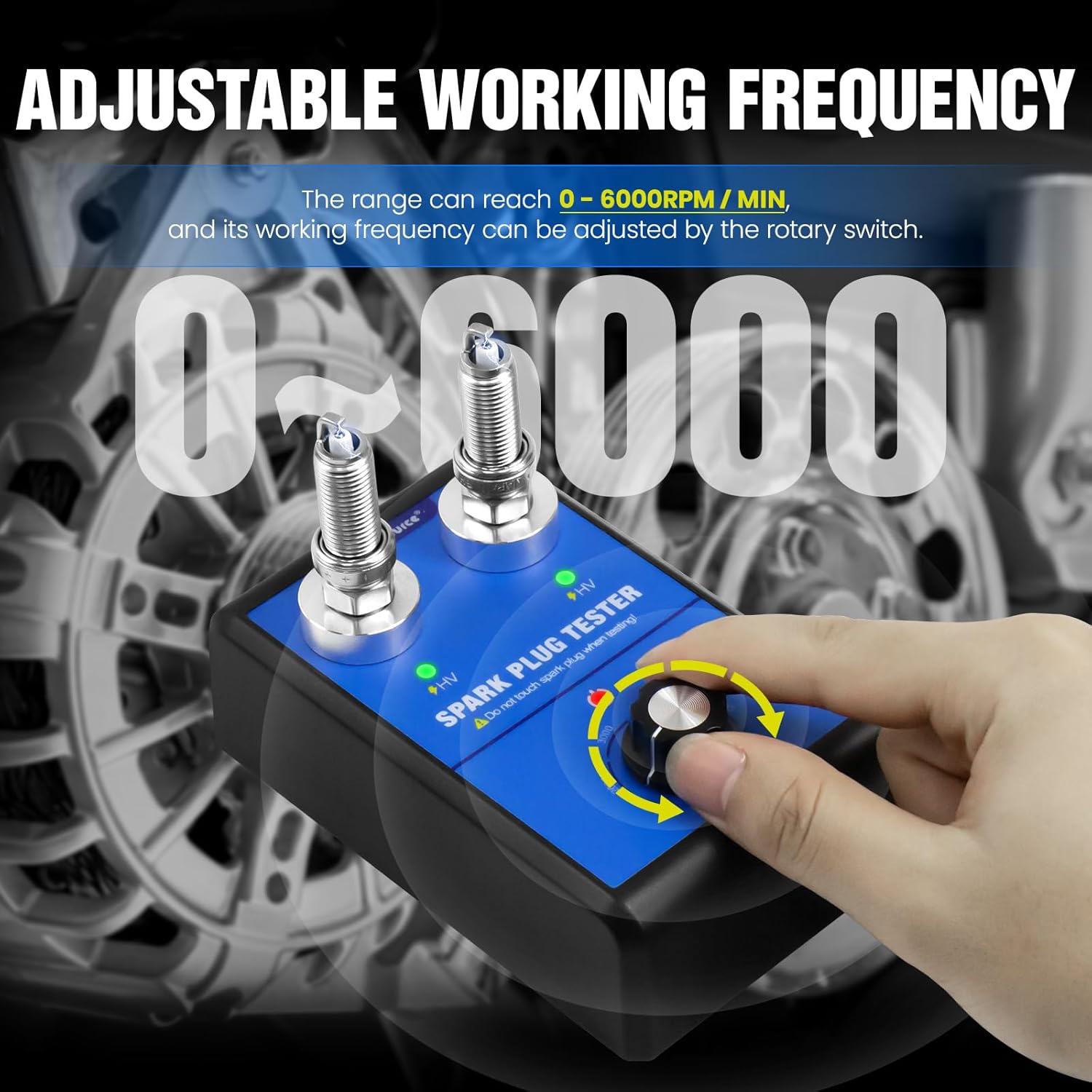 OBDResource ST100 Automotive Spark Plug Tester – Professional Spark Plug Diagnostic Tool with Indicator Lights & Wide Voltage Input - OBDResource USA
