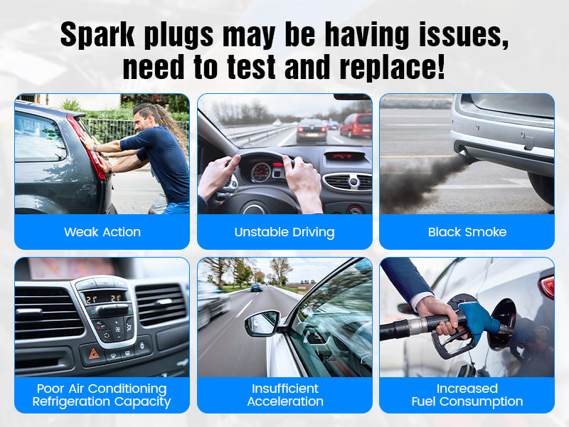 OBDResource ST100 Automotive Spark Plug Tester – Professional Spark Plug Diagnostic Tool with Indicator Lights & Wide Voltage Input - OBDResource USA