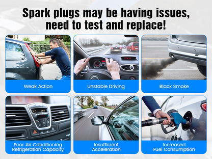 OBDResource ST100 Automotive Spark Plug Tester – Professional Spark Plug Diagnostic Tool with Indicator Lights & Wide Voltage Input - OBDResource USA